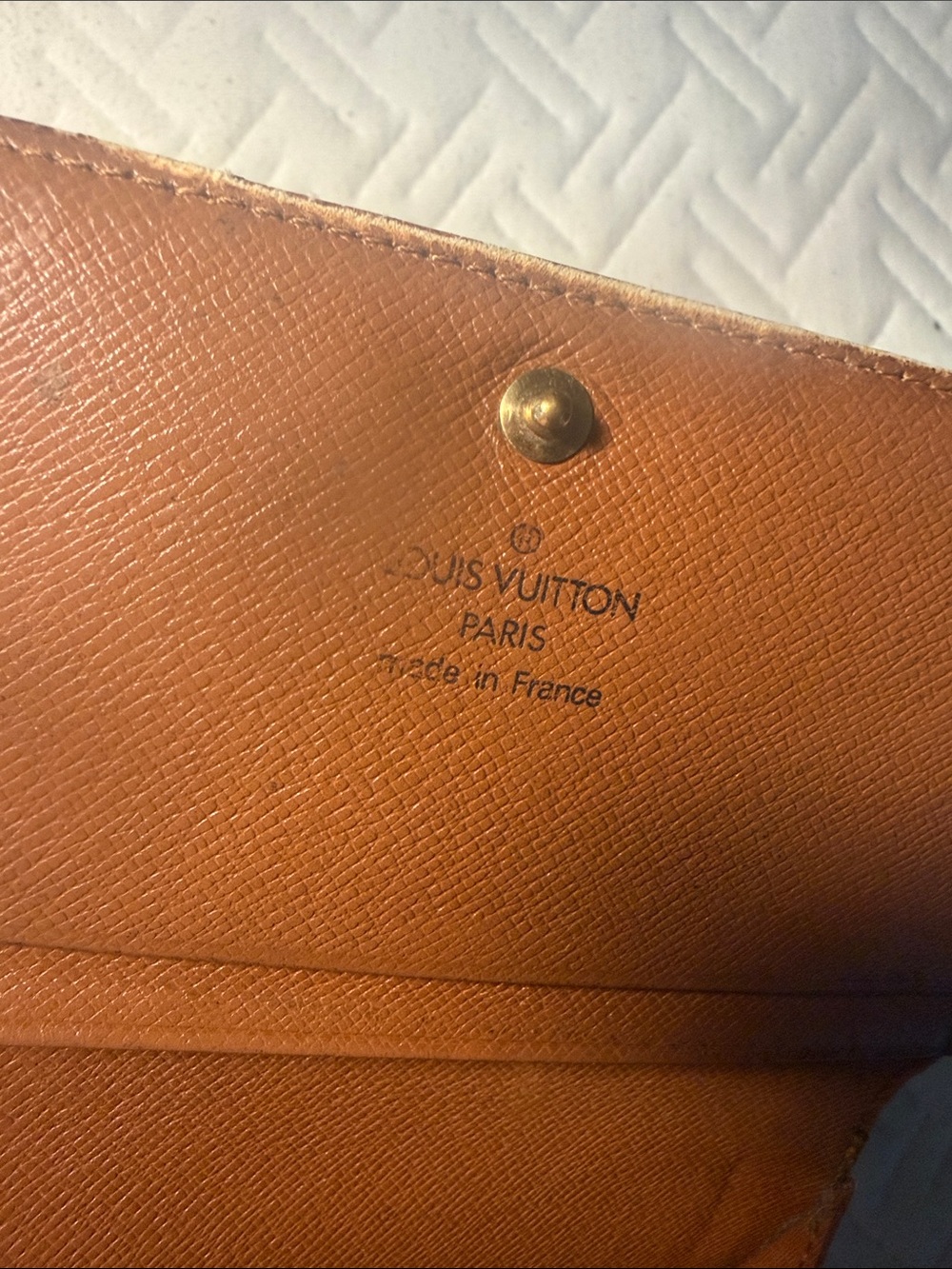 Louis Vuitton Tan Leather Small Zip Wallet - Picture 7 of 7